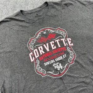 Artisans Corvette Museum T-Shirt 3XL Gray Graphic National Corvette Museum Men's
